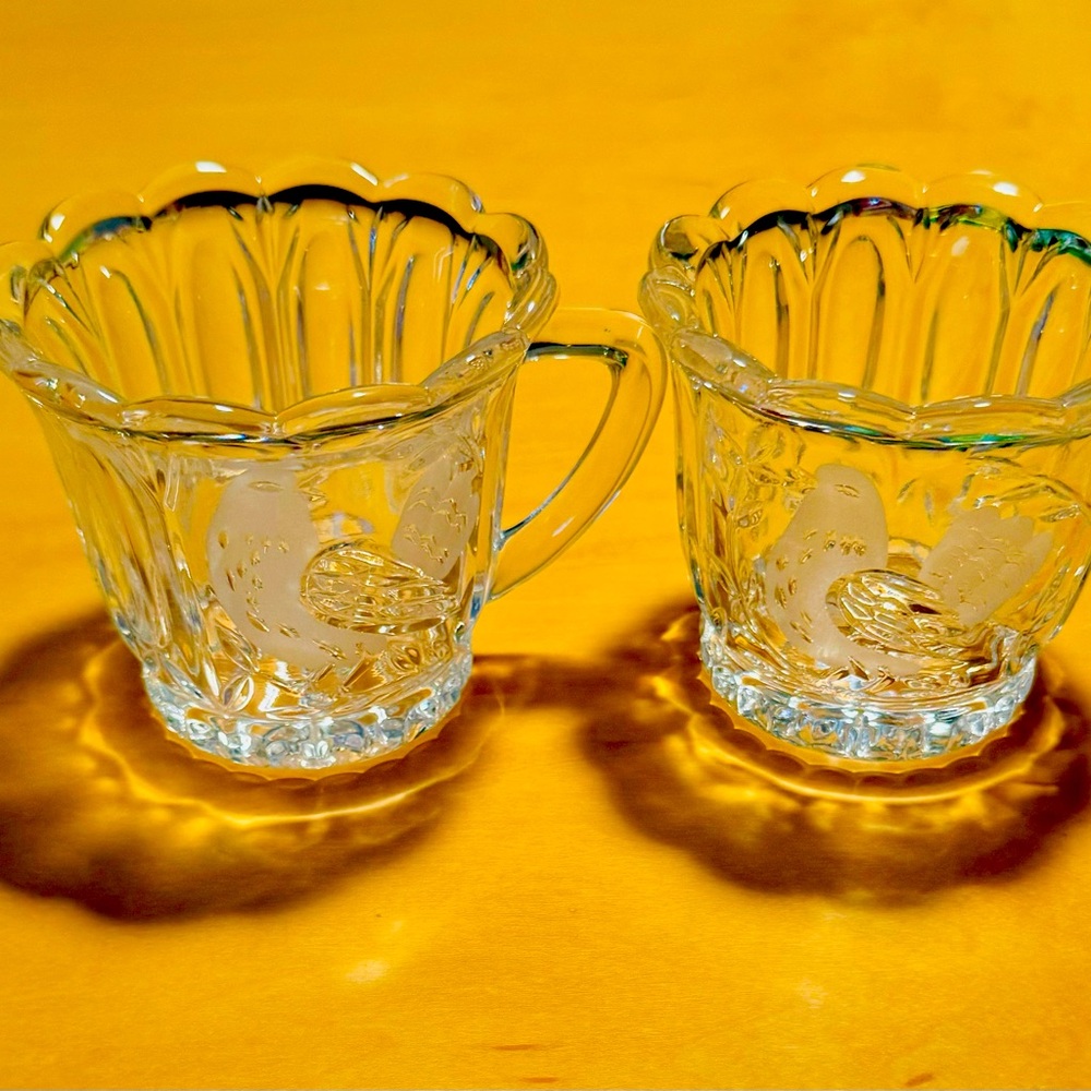 Vintage Hofbauer Birds cream and sugar set